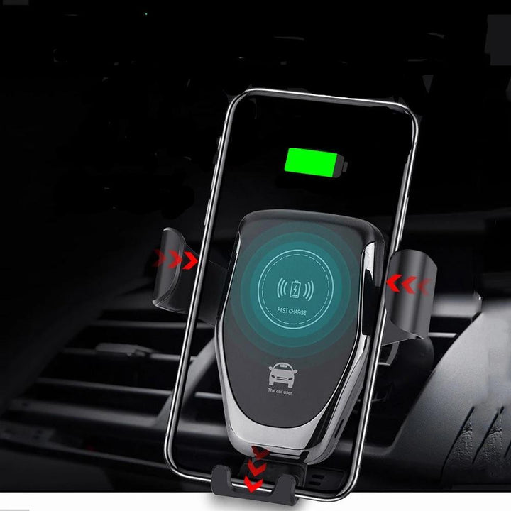 Skanto | 10W QI trådløs hurtiglader bilmontering holder stativ for iPhone XS Max Samsung S9 for Xiaomi MIX 2S Huawei Mate 20 Pro Mate 20 RS