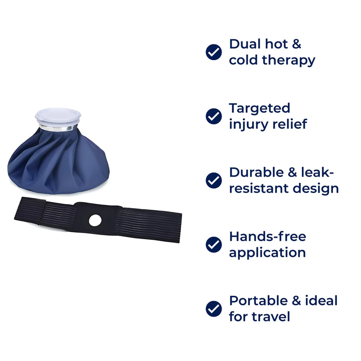 ThermoRelief | Gjenbrukbar Is-pakke – Varm- og Kaldterapi – Isolerende Holdbart Design – Målrettet Skadeterapi for Sport & Rehabilitering Skanto