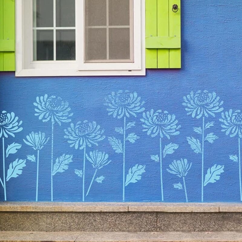 Skanto | DIY Dekorasjon - Hagegjerde Store Blomster Tegningsmaler