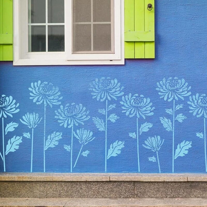 Skanto | DIY Dekorasjon - Hagegjerde Store Blomster Tegningsmaler