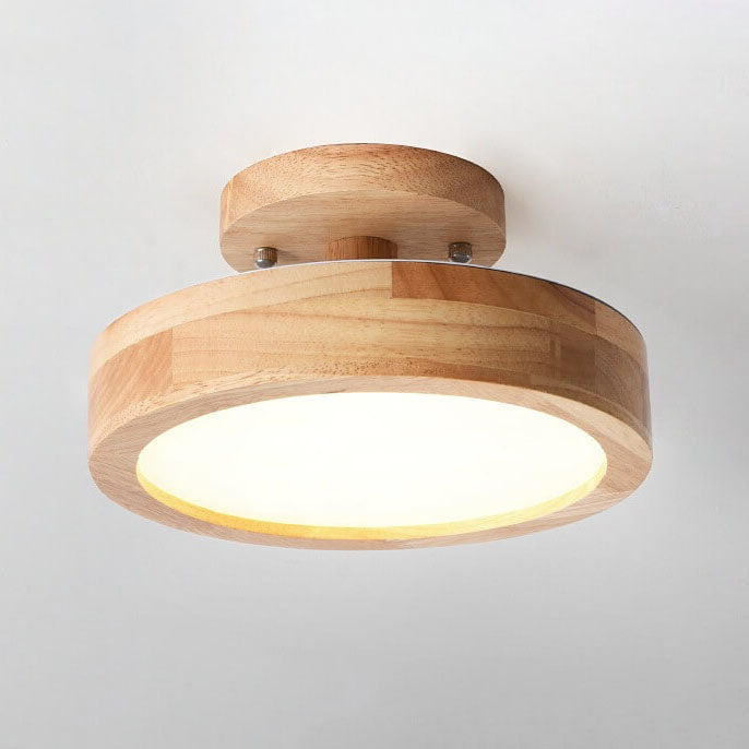 Skanto LED Rund Taklampe | Nordisk Design | Semi-Flush Montering | Økonomisk Innendørs Belysning