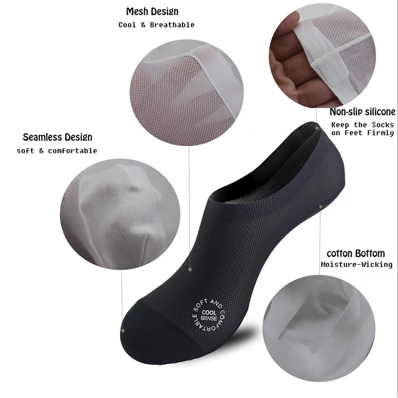 Skanto | Ultra-tynne fôr non-slip usynlige sokker