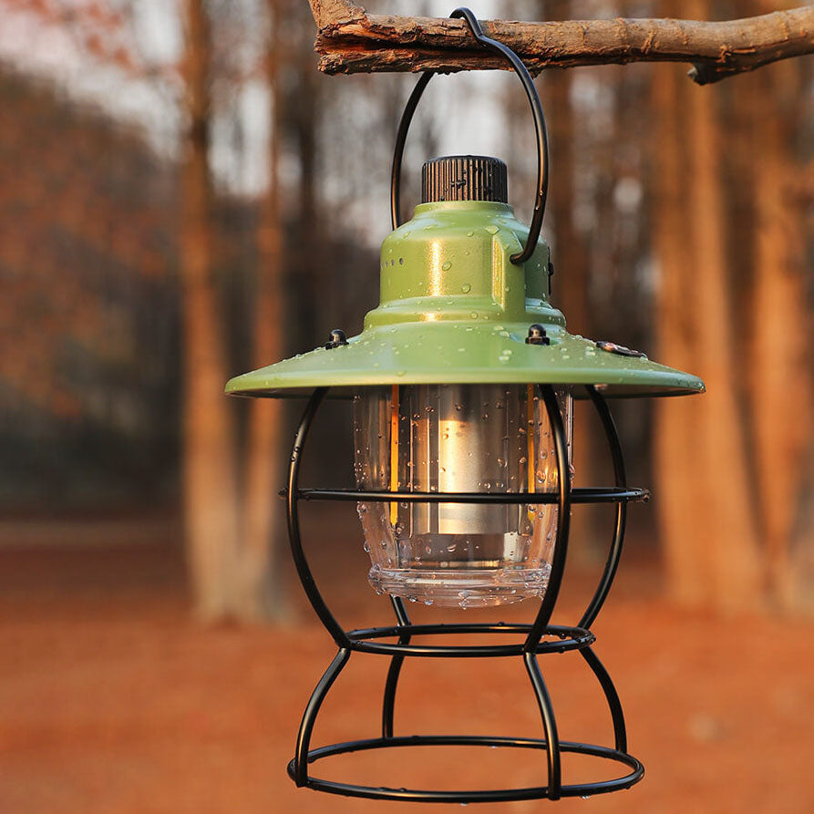 Skanto | Utendørs Vintage Camping Lys Hest Lys Oppladbart Bærbart Camping Lys