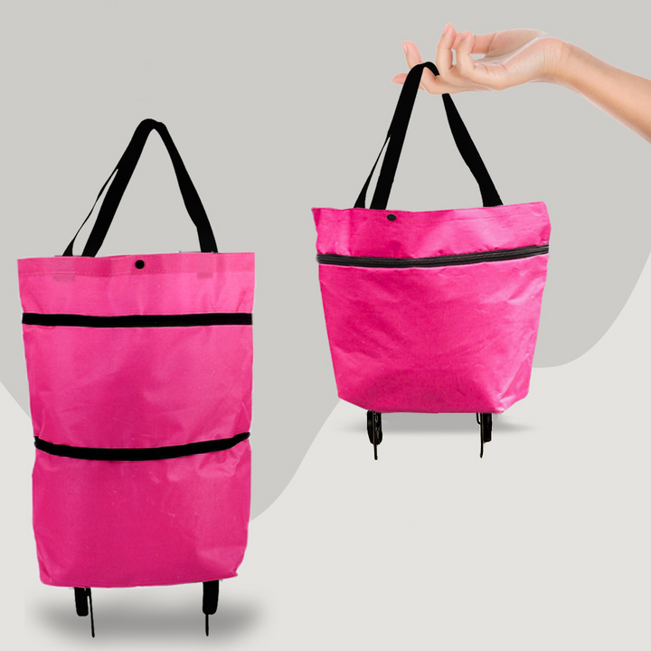 Skanto | 2-i-1 Sammenleggbar购物Bag med Hjul
