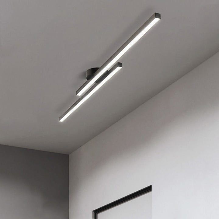 Skanto | Moderne Aluminium Semi Flush Mount LED Taklampe | Minimalistisk Design for Stue. Soverom & Gang