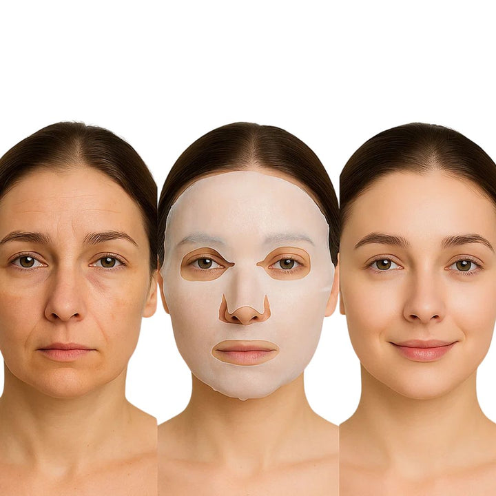 GlowRevive | Kollagen Arkmaske – Hydrerende Nattbehandling – Hydrogel – Anti-Aldring Hudpleie Skanto
