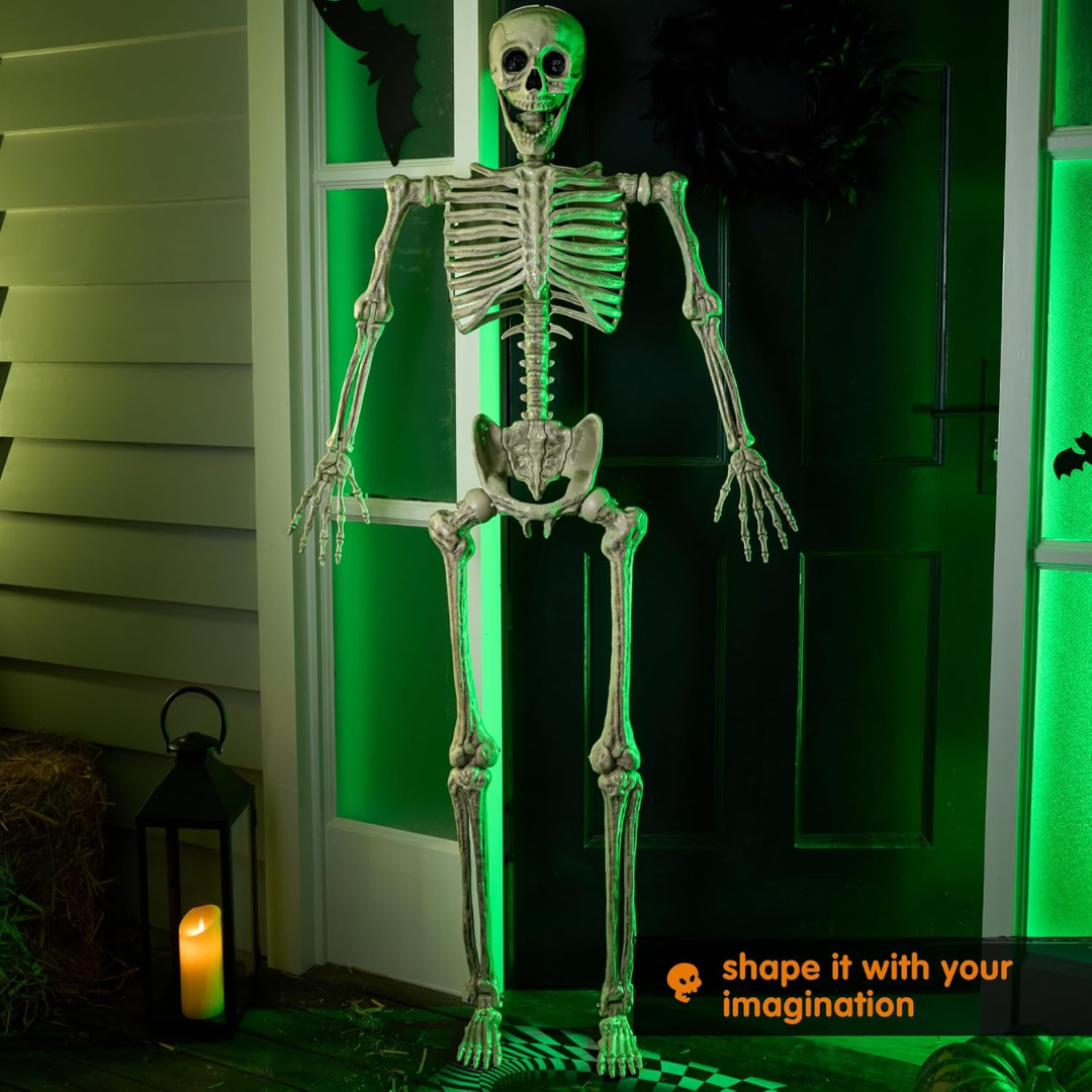 Helkropp Skelet Halloween Dekorasjon – Garantert Skremmende, Morsomt for Alle Skanto