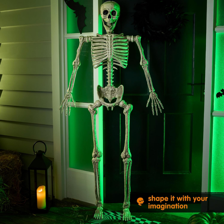 Helkropp Skelet Halloween Dekorasjon – Garantert Skremmende, Morsomt for Alle Skanto