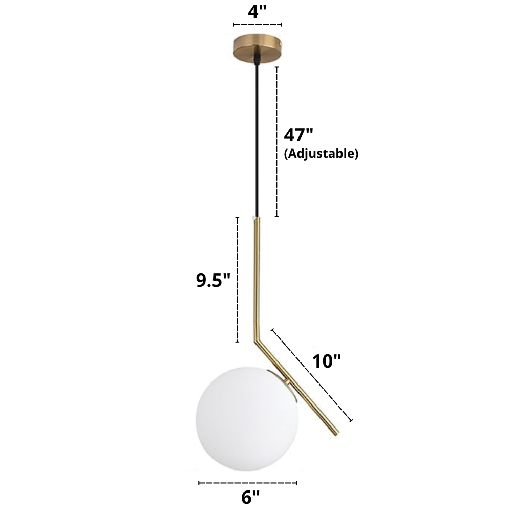 Moderne nordisk glass pendellamper