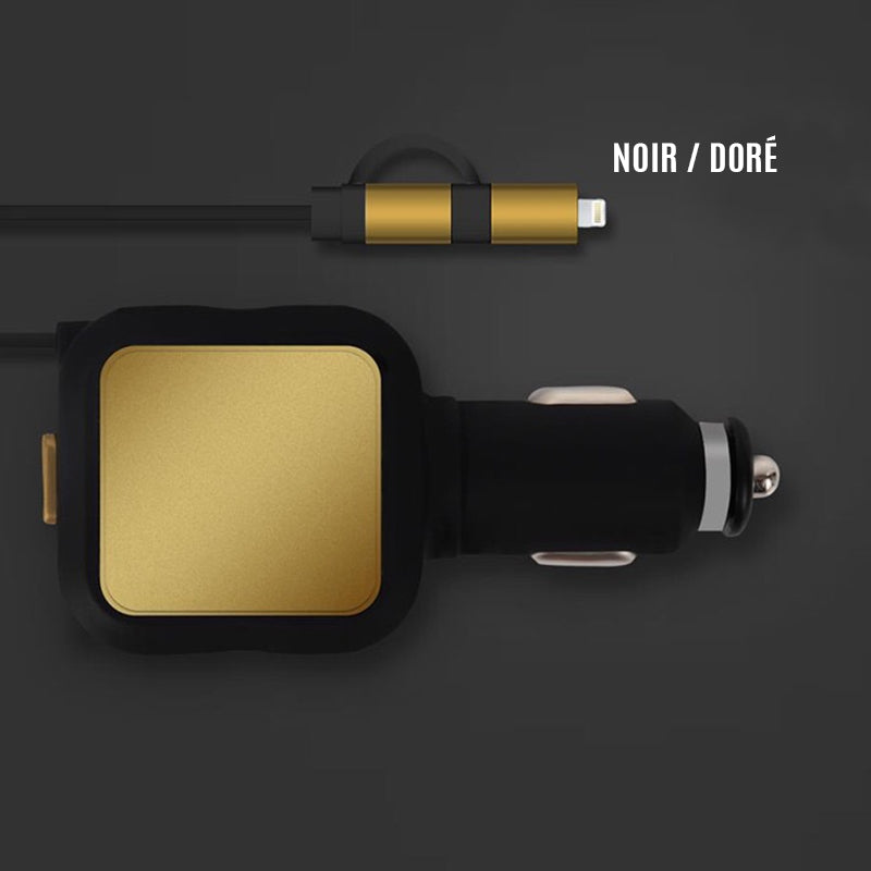 Ciaovie biladapter Multi med uttrekkbar ladekabel | Skanto