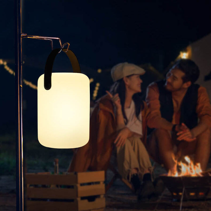 Moderne Enkelhet Plast Rund Kvadratisk Hånd LED Bordlampe For Utendørs Terrasse | Skanto