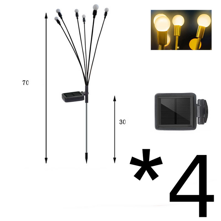 Skanto | LED Sollys for Hage med Fleksible Lyskuler – Vanntett Dekorativt Lys for Bed og Stier