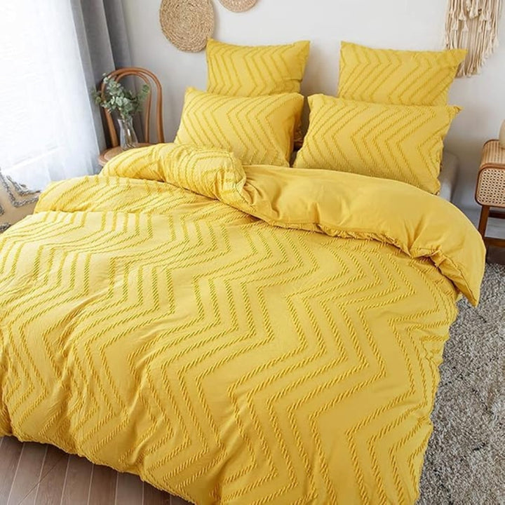 Skanto | Chevron Plysj Dynecover | 3pcs Sett