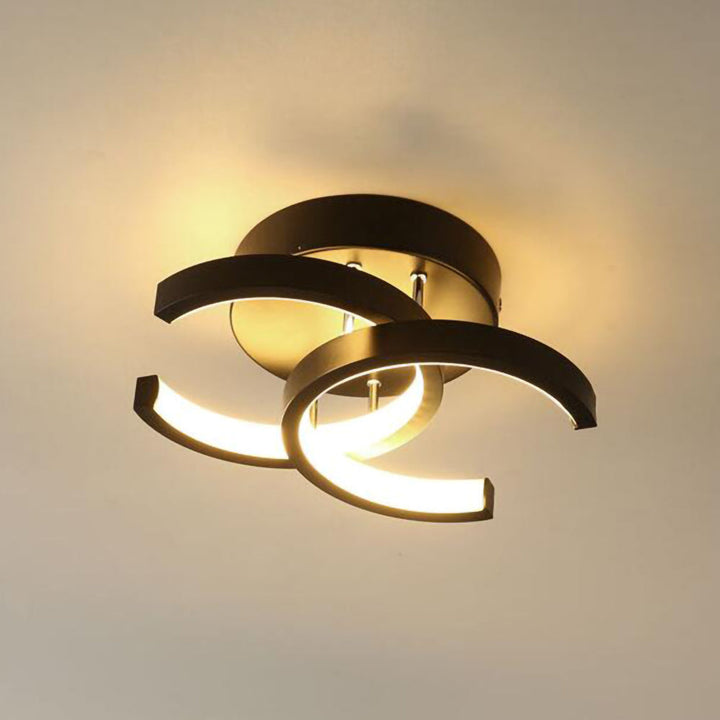Skanto | Taklampe med LED svart metallramme