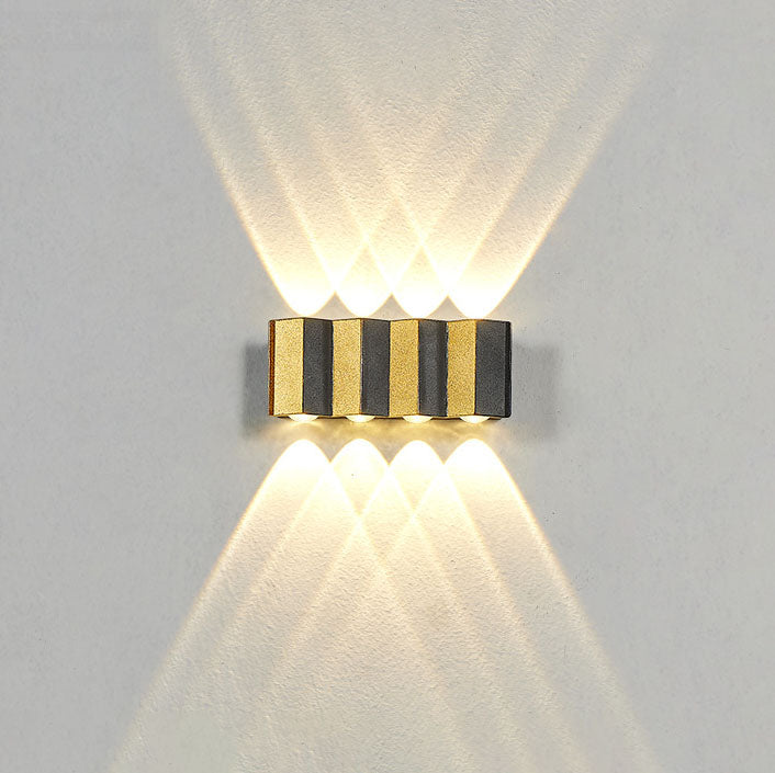 Skanto | Moderne Lys Luksus Gyldent Aluminium Utendørs Vanntett Terrasse LED Vegglampe