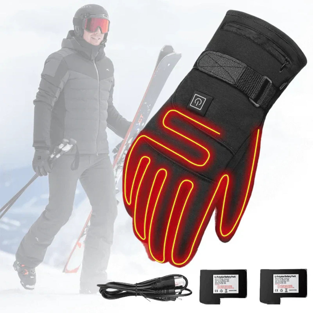 Elektrisk beheizbare Winterhandschuhe – Einstellbare Wärme og Touchscreen-kompatibel