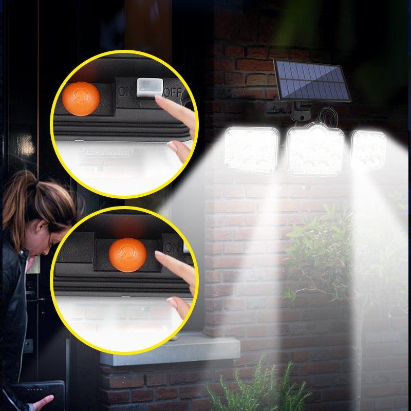 Skanto | Triple LED Solcelle Vegglampe