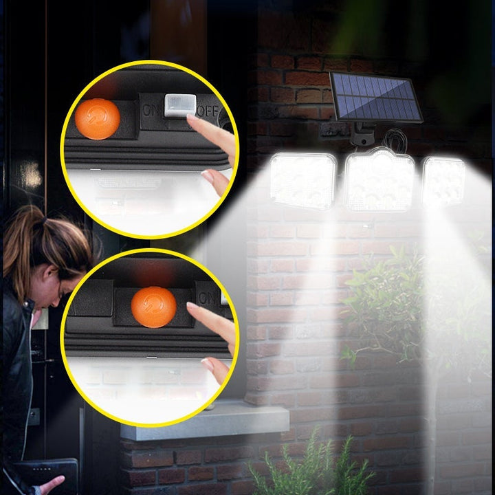 Skanto | Triple LED Solcelle Vegglampe