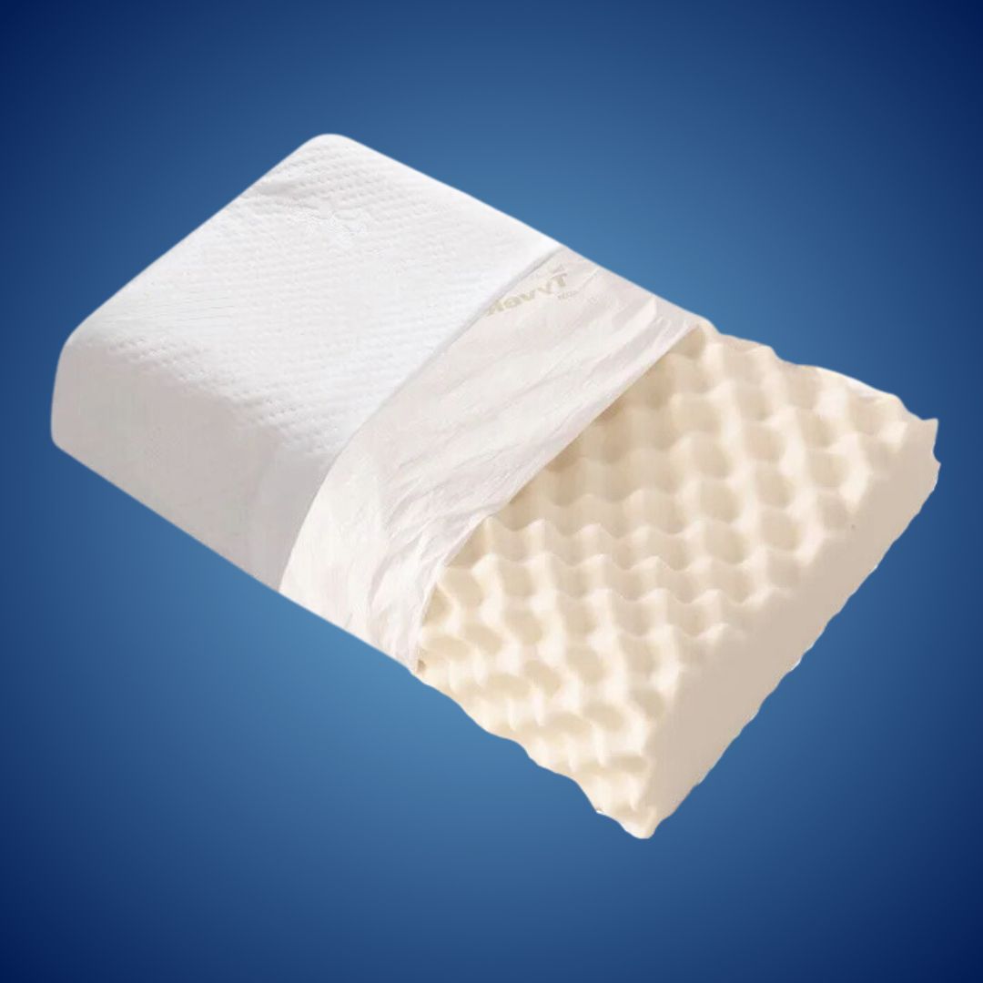 EcoNeck Comfort | 100% Naturlatex Ortopediskpute - for Nakke Smerte - Komfortabel og Støttende Pute - Bedre Søvn - Velvære Skanto