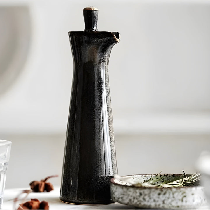 Keramisk olje- og krydderflaske – Stilig og aromabevarende | Ideell for kjøkken og spisestue