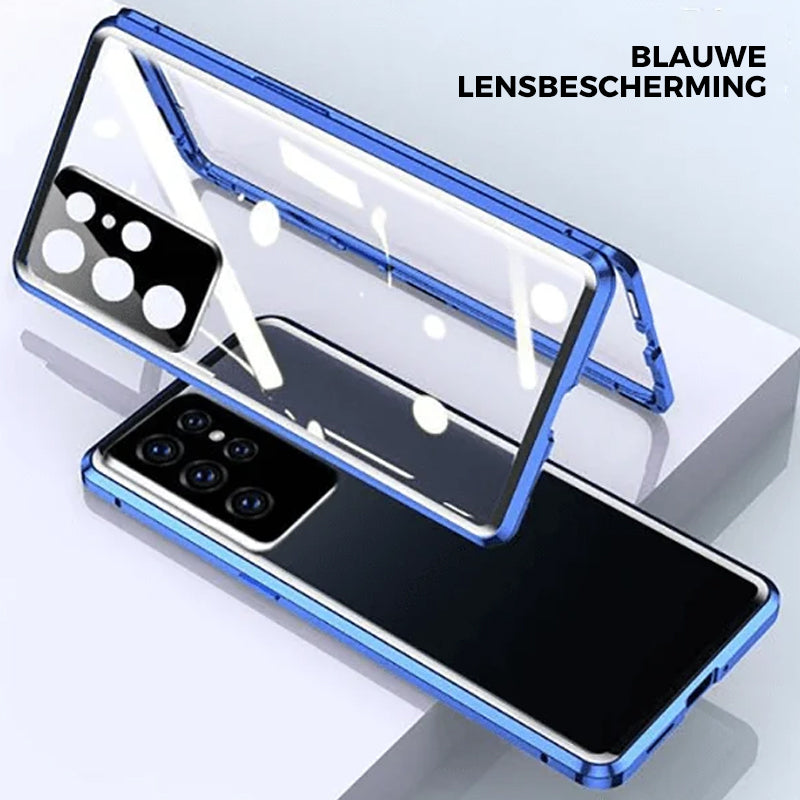 Skanto | Magnetisk herdet glass dual-sidet telefondeksel for Samsung