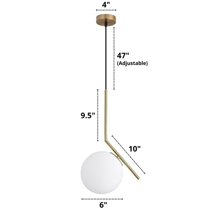 Nordic glass pendant lights