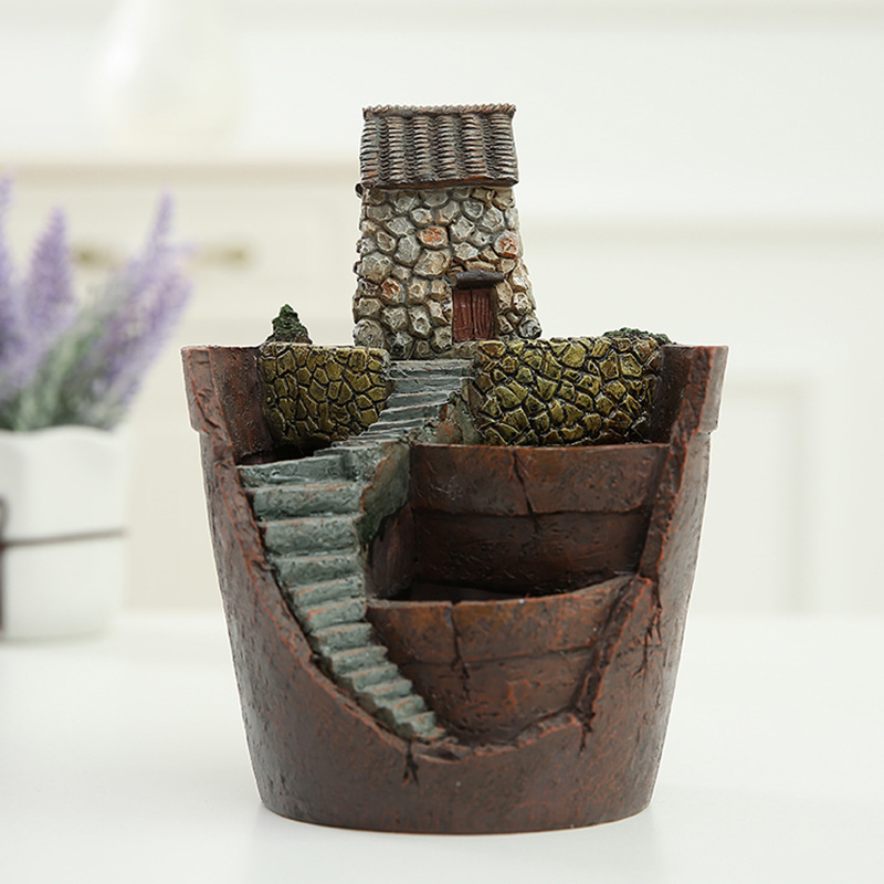 Skanto | Saftig dekorativ blomsterpotte for mini hage – Bonsai plantepotte for mikrolandskap og hage