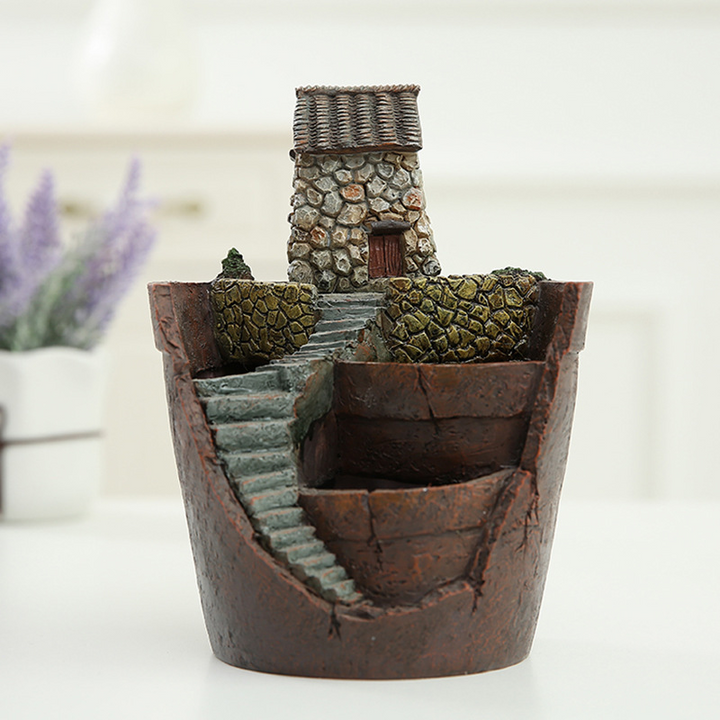 Skanto | Saftig dekorativ blomsterpotte for mini hage – Bonsai plantepotte for mikrolandskap og hage