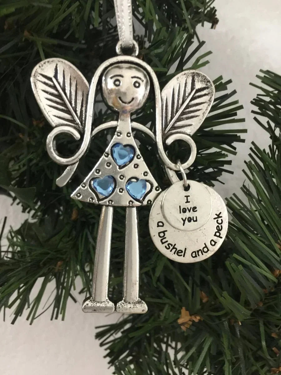 Skanto | Engel Ornament i Metall – Sentimental Julegave til Venn eller Familie