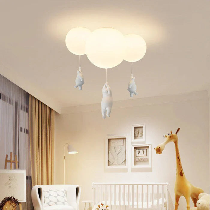 Skanto | Barnas Taklampe med Bamse og Ballong - CloudBear
