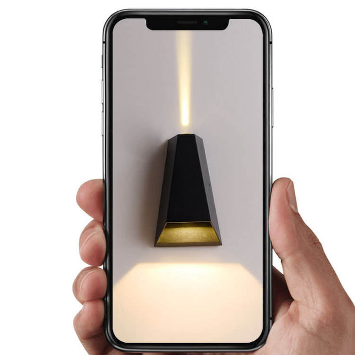 Moderne Kreativ Trapezform Opp og Ned Opplyst LED Utendørs Vegglampe | Skanto