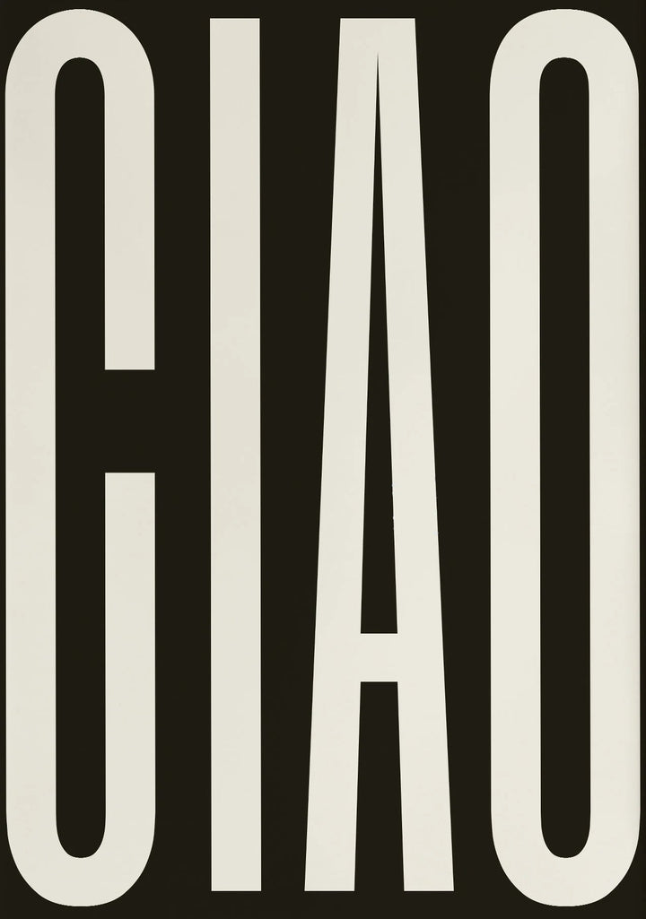 Ciao Plakat Veggkunst Kvalitetslerrettryk Enkle Frasebilder For Stue Soverom Kunst Vesentlige Inspirasjonsord For Moderne Liv | Skanto