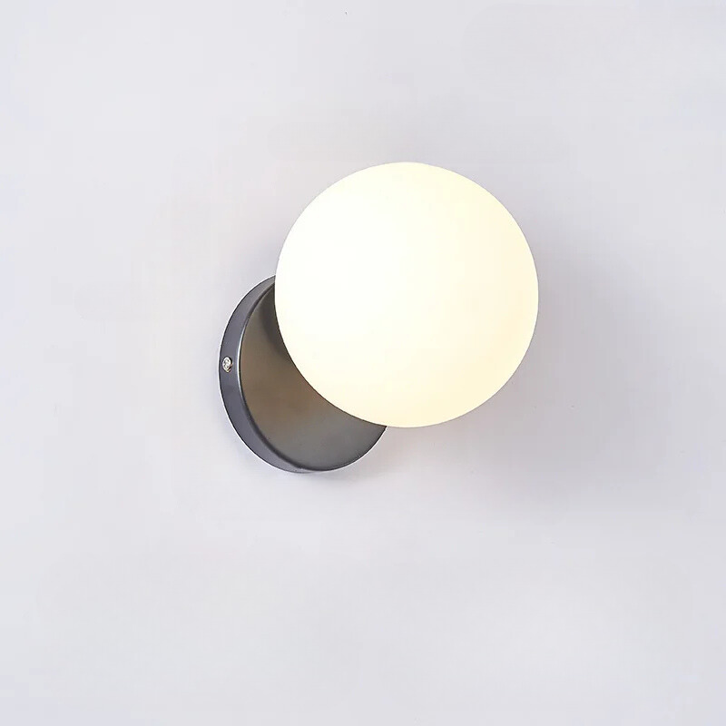 GleamGold - Luksus Gull Vegglampe med Glass Skanto