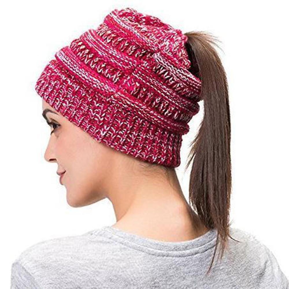Knit hestehale lue | Skanto