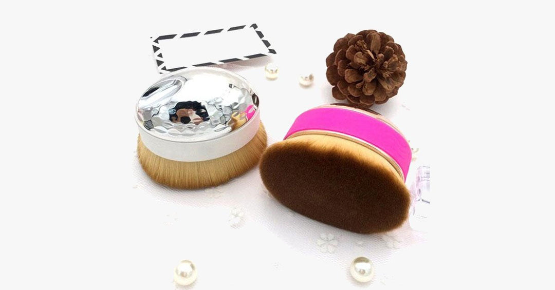 Skanto | Lett-for-bruk Palm Oval Brush for perfekt blending av sminke