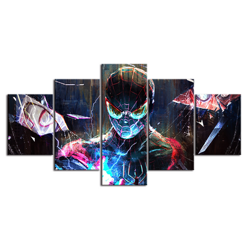 5 stk Korrupted Hero - lerret veggkunst maleri | Skanto