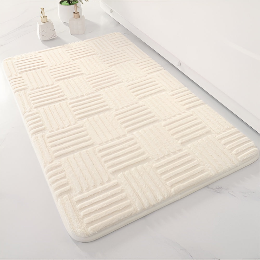Skanto | Vivid Grid Absorberende Bade Matte