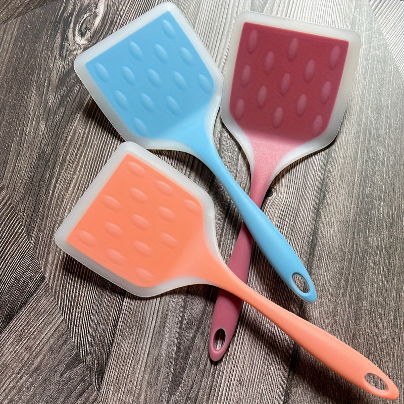 Skanto | Ekstra Stort Silikon Spatel Sett – Non-stick, Varmebestandig & Ergonomisk for Enkel Løsning av Mat, Perfekt for Matlaging & Baking