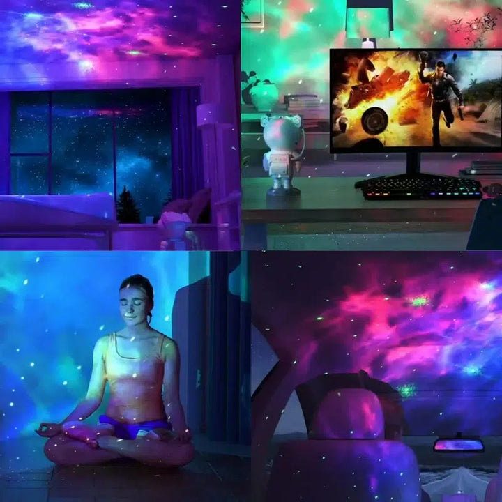 Skanto | Astronaut Galaxy Prosjektor Flere Moduser Galaxy Nattlys med Fjernkontroll