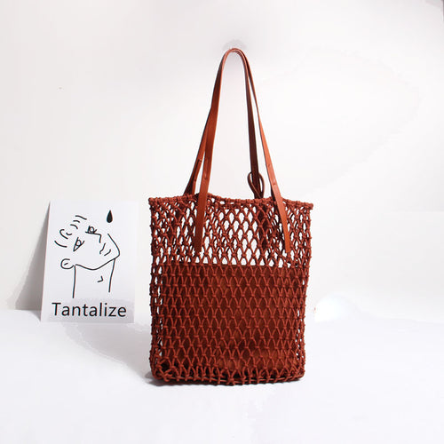 Håndlaget Makramé Tote Bag Skanto