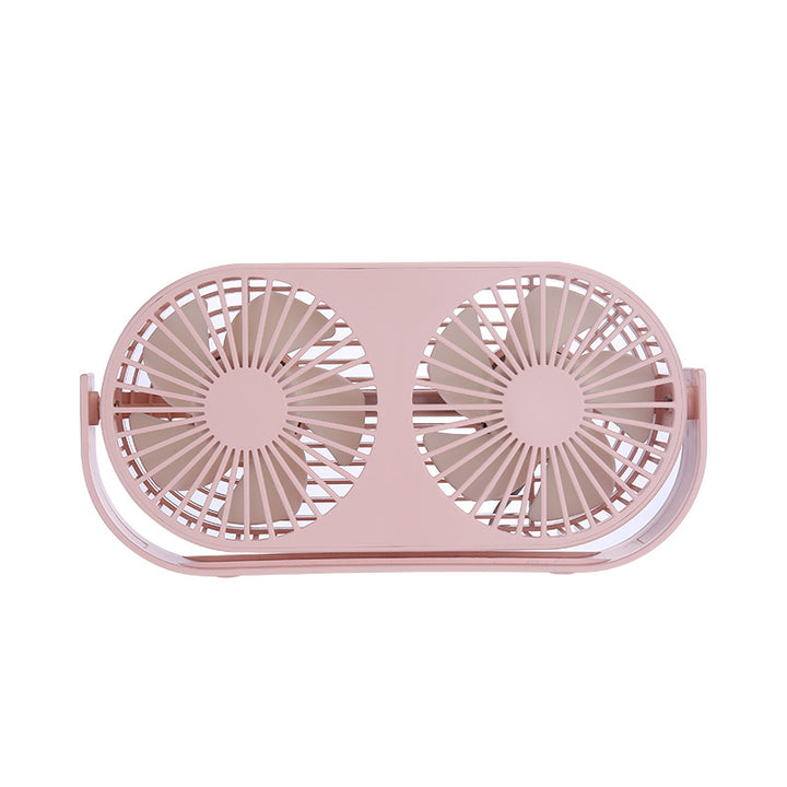 Dual-Head Portable Desk Fan Skanto
