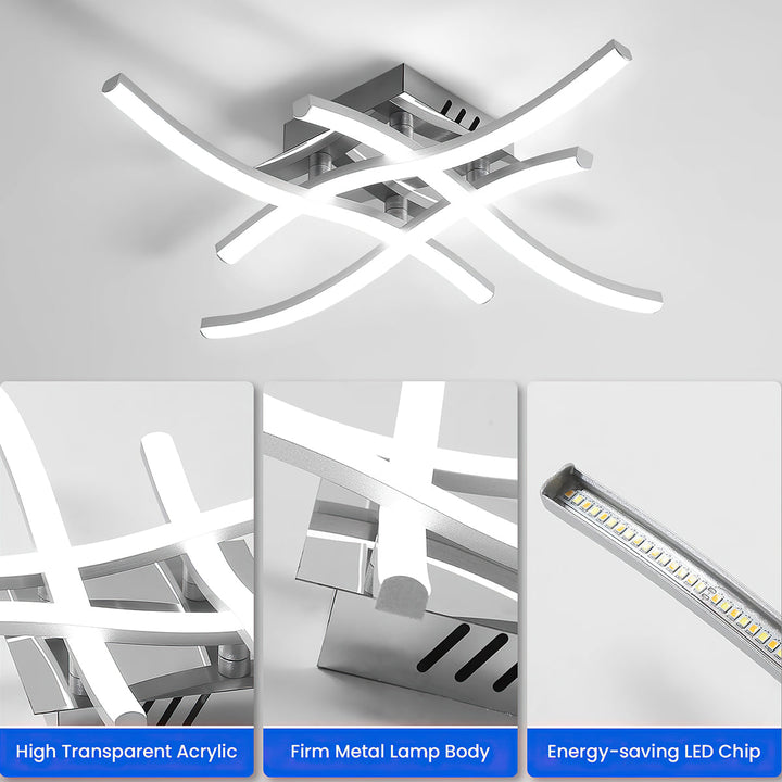 Skanto | LED Taklampe Moderne Aluminium Takmontert Armatur