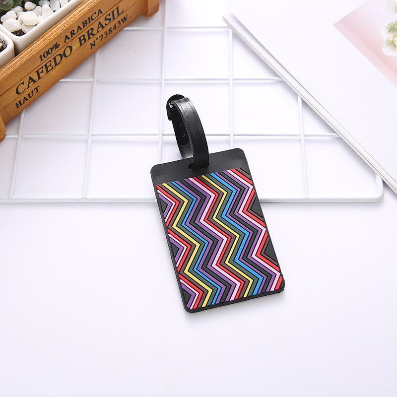 Unisex Geometric Pattern Travel Luggage Tag Skanto