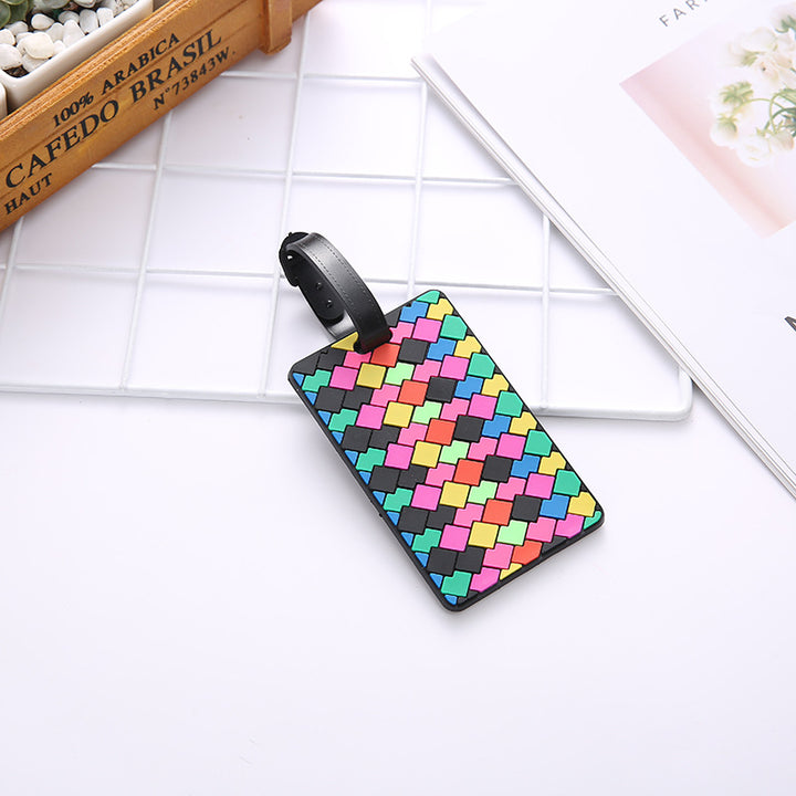 Unisex Geometric Pattern Travel Luggage Tag Skanto