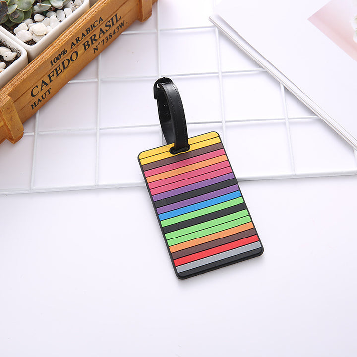 Unisex Geometric Pattern Travel Luggage Tag Skanto
