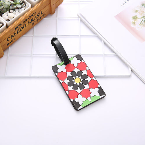 Unisex Geometric Pattern Travel Luggage Tag Skanto
