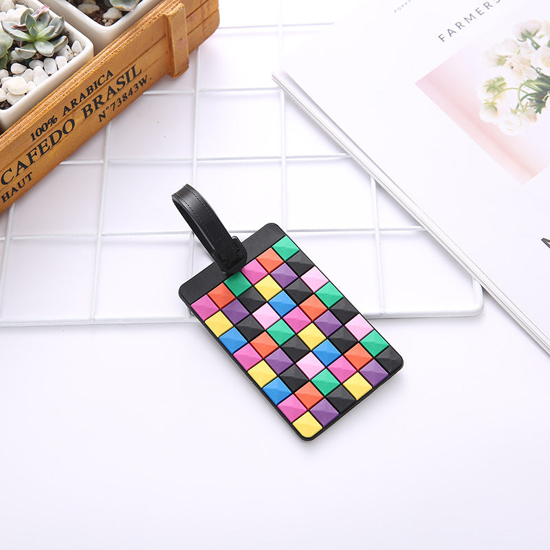 Unisex Geometric Pattern Travel Luggage Tag Skanto