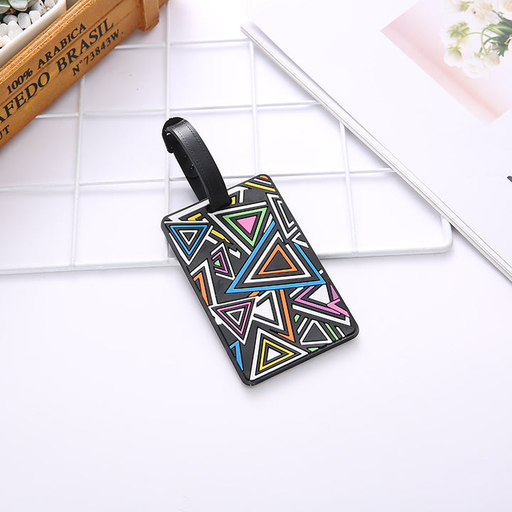 Unisex Geometric Pattern Travel Luggage Tag Skanto