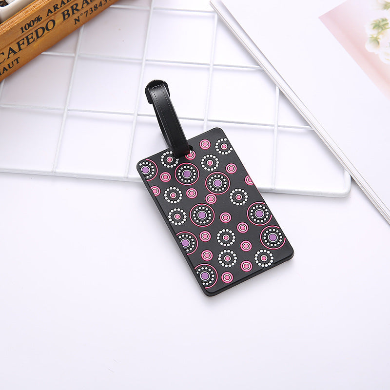 Unisex Geometric Pattern Travel Luggage Tag Skanto