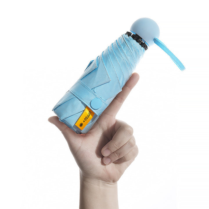Dame kompakt paraply med UV-beskyttelse Skanto